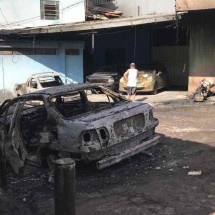 Acidente no Anel: motorista pode ter tentado escapar das chamas - Edesio Ferreira/EM/D.A Press