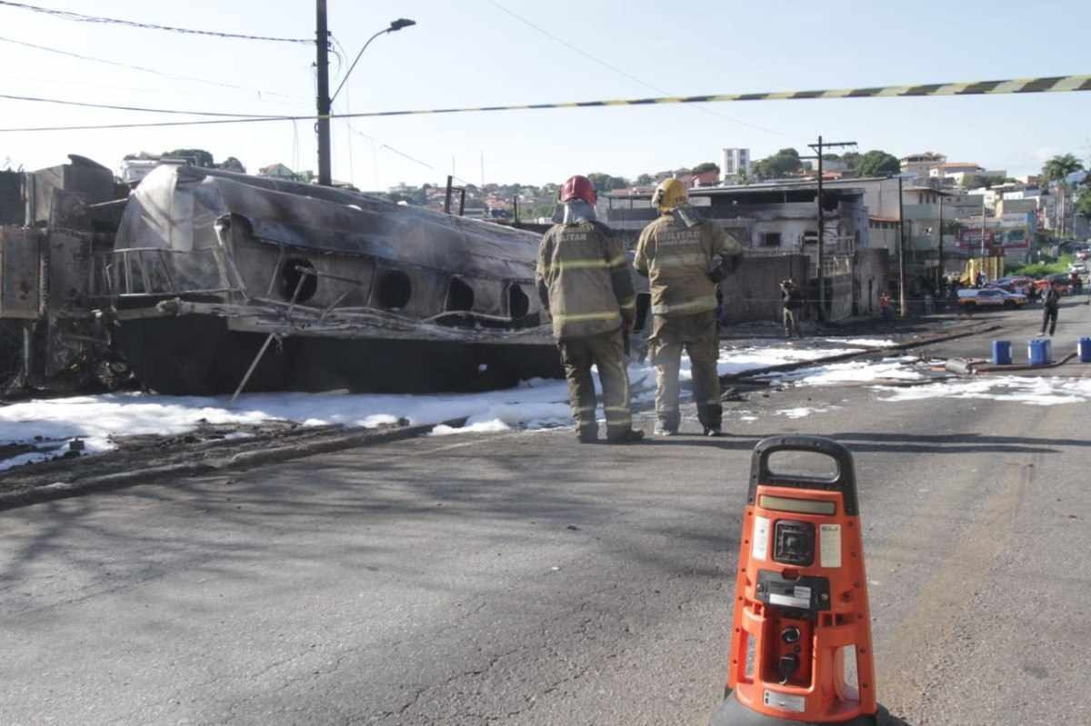 Incêndio em caminhão-tanque: nove pessoas deram entrada no Hospital João XXIII