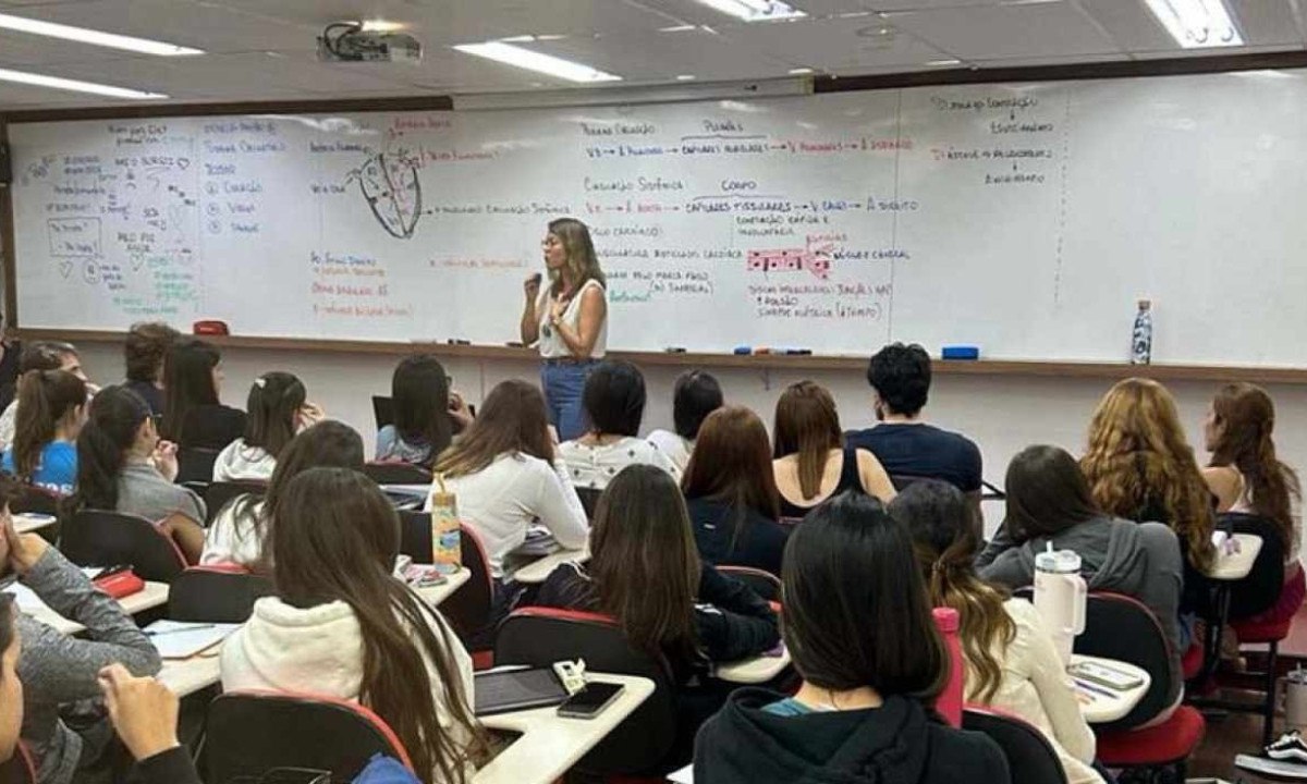 Sala de aula Colégio e Pré-vestibular Determinante -  (crédito: Divulgação)