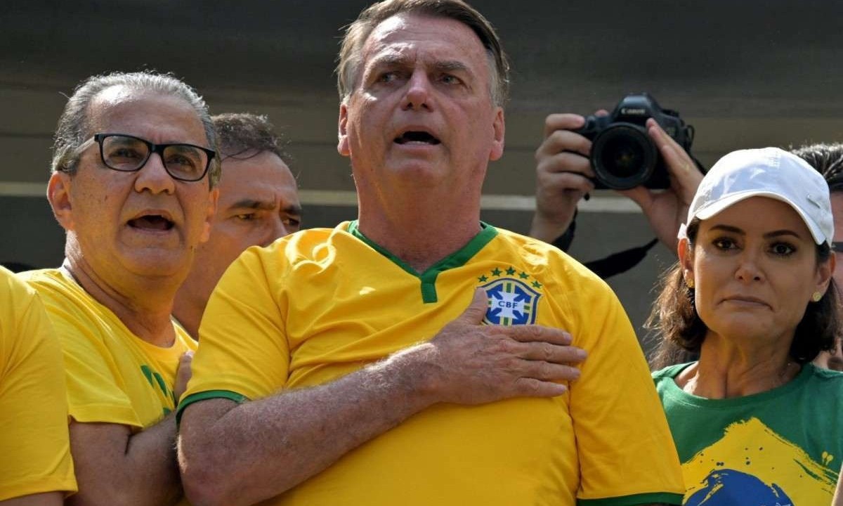 Ministro do Supremo Tribunal Federal (STF) Alexandre de Moraes suspendeu o sigilo dos depoimentos que aliados de Jair Bolsonaro deram à Polícia Federal sobre uma suposta articulação para um golpe de Estado -  (crédito: NELSON ALMEIDA/AFP)