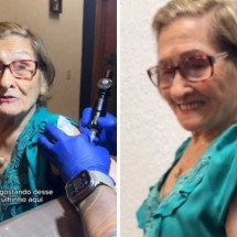 Vovó de 91 anos conquista redes sociais com sua tatuagem - Reprodução / Instagram