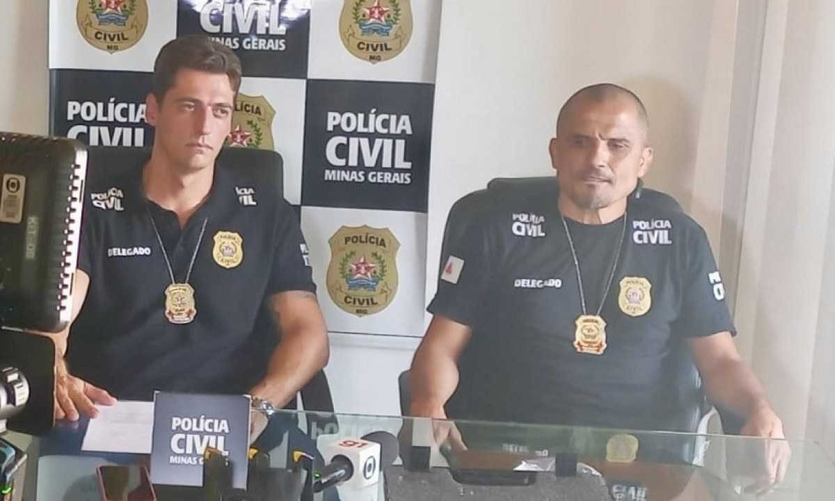 Os delegados Domiciano Monteiro e José Olegário de Oliveira -  (crédito: PCMG)