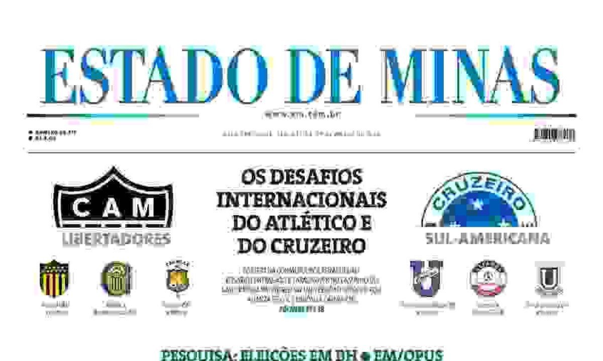 Confira a capa do Estado de Minas do dia 19/03/2024 - (crédito: Estado de Minas)