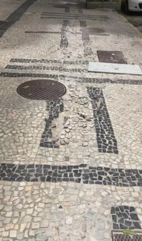 Conheça a história das calçadas de pedras portuguesas - Reprodução/Redes Sociais