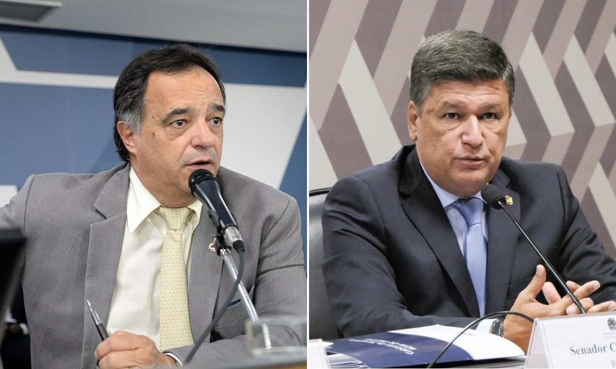 Deputado estadual Mauro Tramonte e senador Carlos Viana -  (crédito: Flávia Bernardo/Assembleia Legislativa de Minas Gerais (ALMG) / Roque de Sá/Agência Senado)