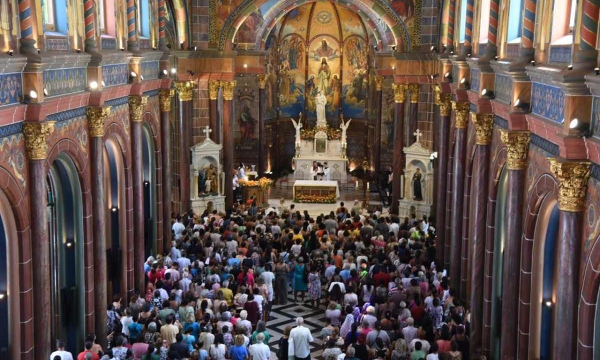 Comemoração do dia de São José,  na Igreja de mesmo nome. -  (crédito: Gladyston Rodrigues / EM / DA Press)
