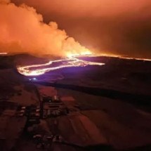 Erupção vulcânica volta a assustar na Islândia - Divulgação Public Safety Department of the National Police