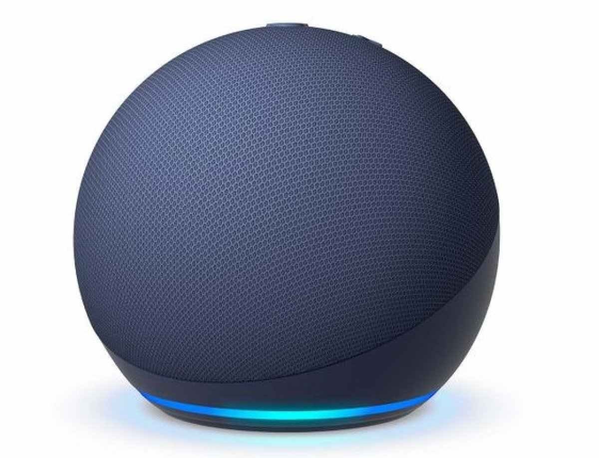 Echo Dot (5ª geração) Smart Speaker com Alexa Amazon azul