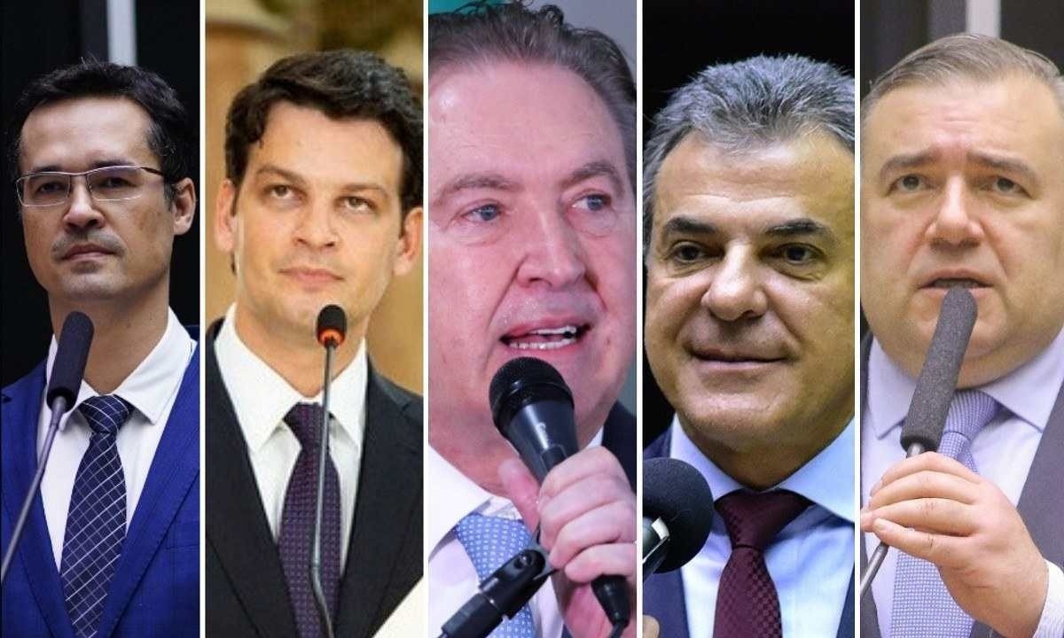 Cenário eleitoral em Curitiba ainda é incerto -  (crédito: Pablo Valadares/Câmara dos Deputados/Rodrigo Fonseca/CMC/Vinicius Loures, Zeca Ribeiro e Paulo Sérgio/Câmara dos Deputados)