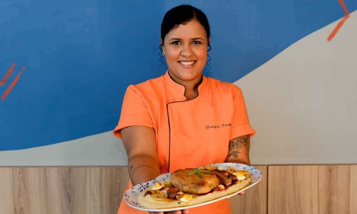 "Queremos valorizar um ingrediente nacional de alta qualidade", explica a chef Denyse Poema, do restaurante Do Peixe, sobre a ideia do bacalhau de pirarucu