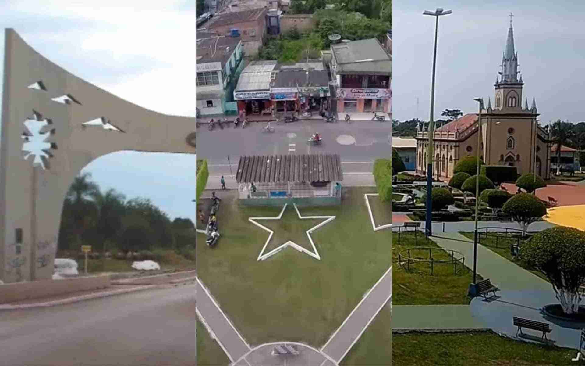 As maiores cidades do Brasil em tamanho do território - Montagem Flipar