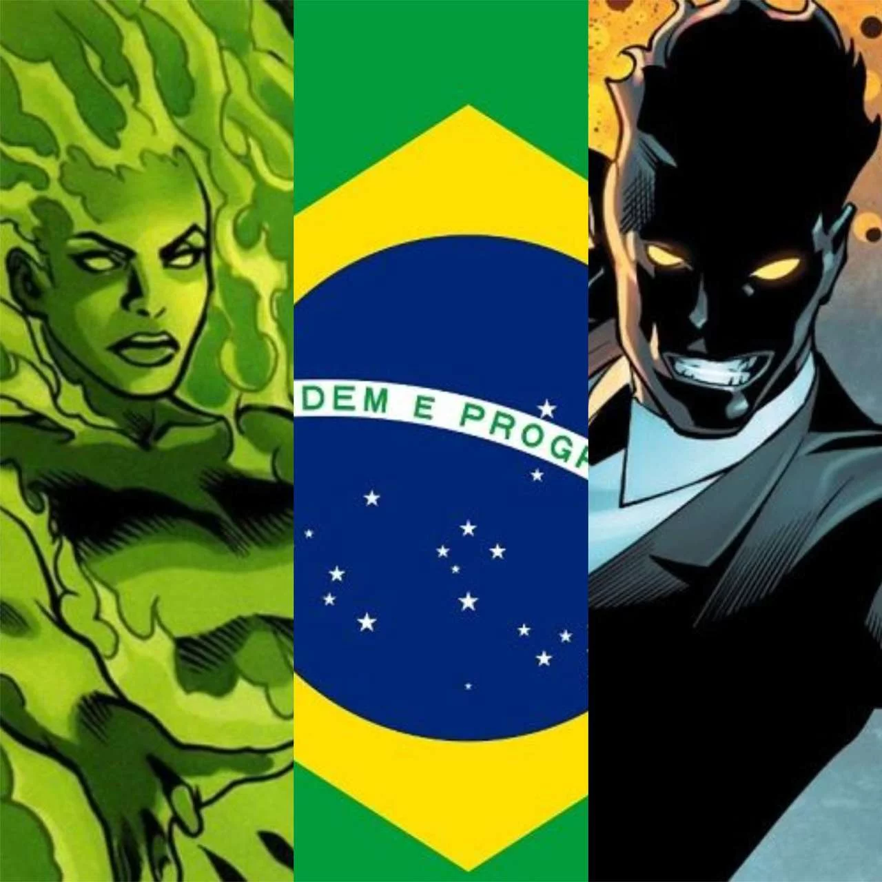 Heróis e vilões da Marvel e da DC que são brasileiros - Montagem Flipar