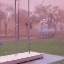 Tempestade de poeira assusta cidades de Mato Grosso do Sul - Reprodução/Redes Sociais