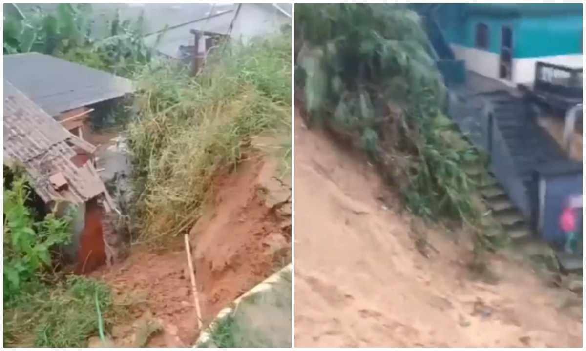 Chuva em Petrópolis: família é soterrada em deslizamento 