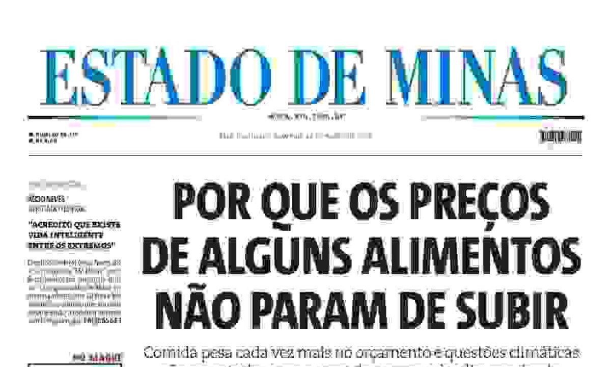 Confira a capa do Estado de Minas do dia 24/03/2024 -  (crédito: Estado de Minas)