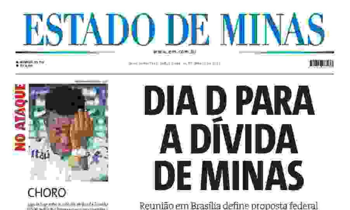 Capa impressa do Estado de Minas de 26/3/2024 -  (crédito:  jwilsoncarvalho.mg)