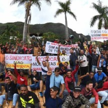 Motoboys de aplicativo fazem manifestação em BH: ‘Queremos receber por Km' - Leandro Couri/EM/D.A Press