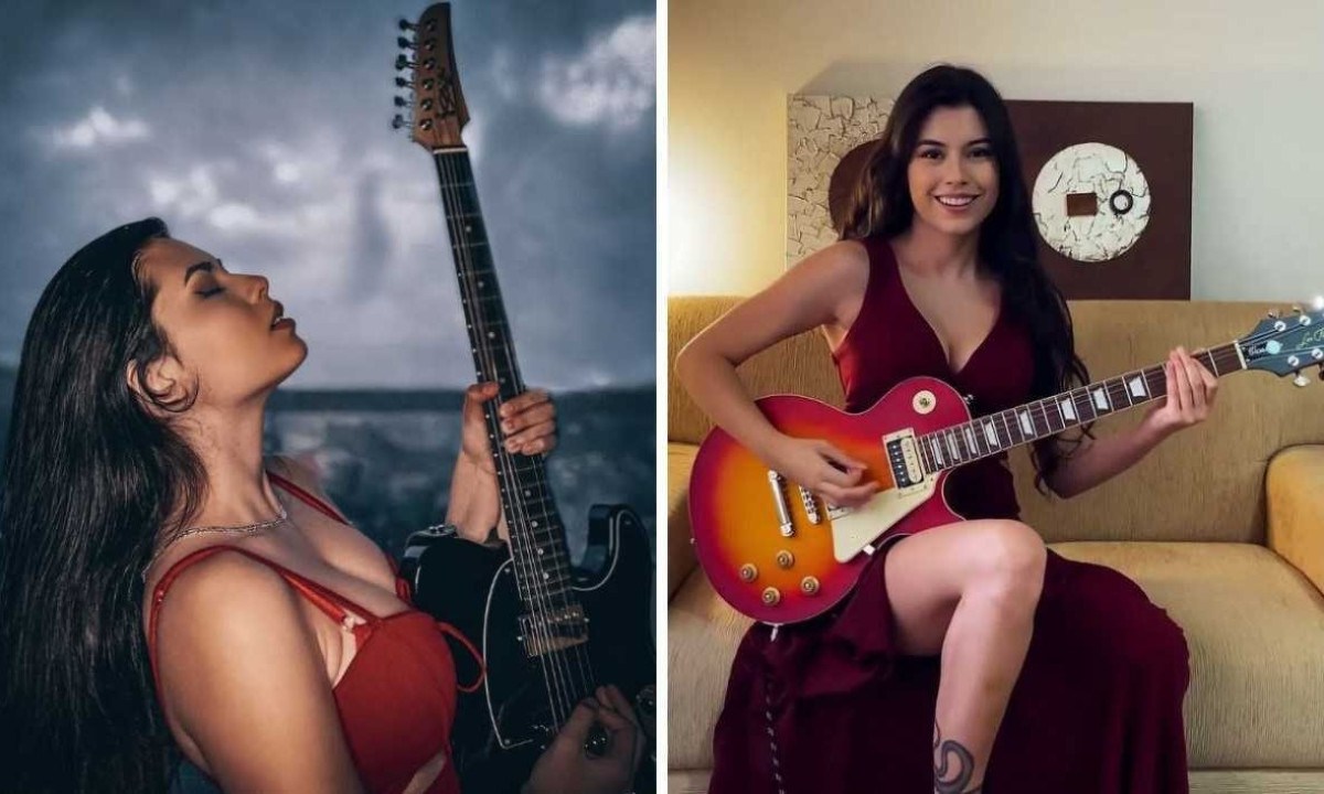 Larissa Liveir tem 21 anos e conquistou mais de 3 milhões de pessoas com seus covers -  (crédito: Reprodução / Instagram / YouTube)