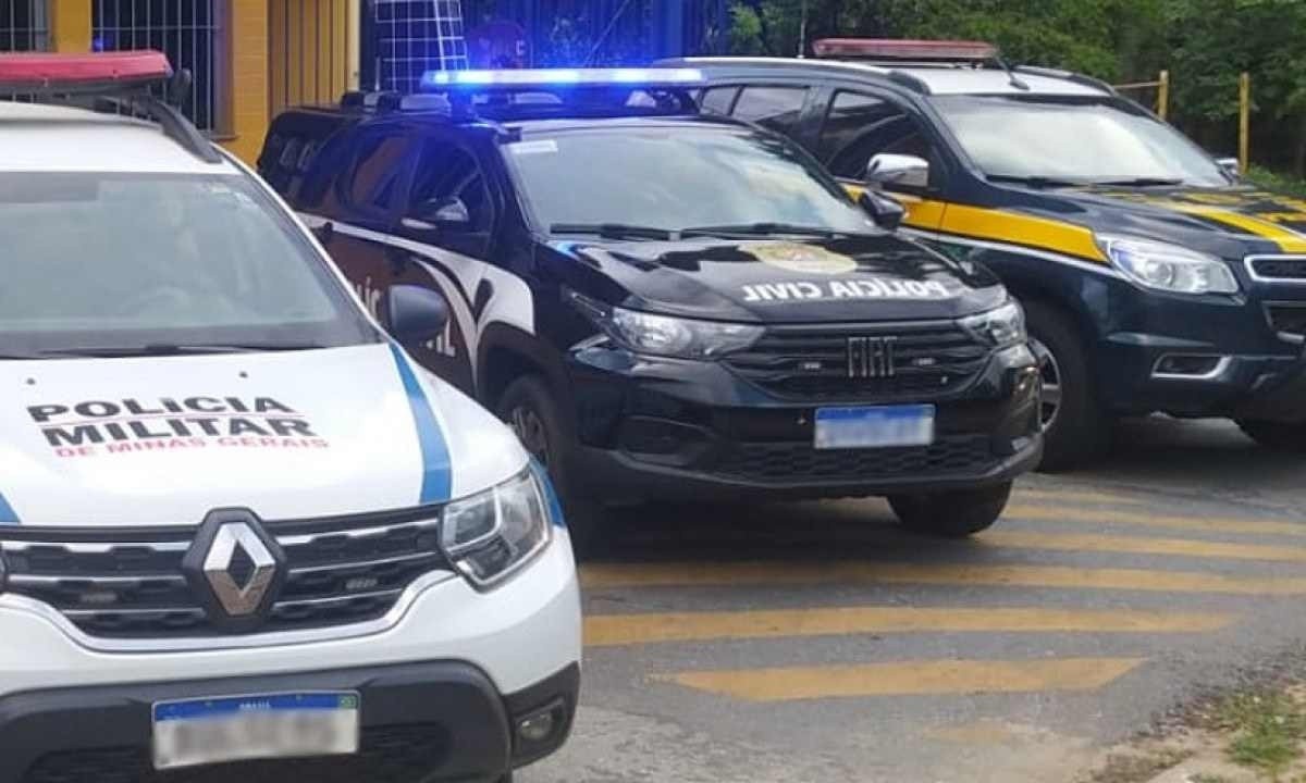 Trabalho conjunto entre Polícia Civil, PMMG e PRF resultou em prisão de suspeito -  (crédito: PCMG)