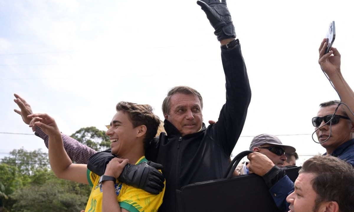 Nikolas é, hoje, um cabo eleitoral do bolsonarismo mais ativo que Jair Bolsonaro -  (crédito: DOUGLAS MAGNO / AFP)