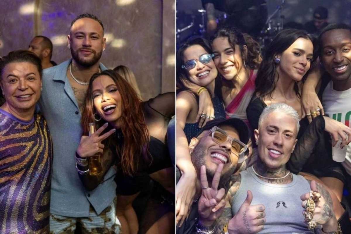 Neymar e Bruna Marquezine protagonizam 'climão' na festa de Anitta em Miami