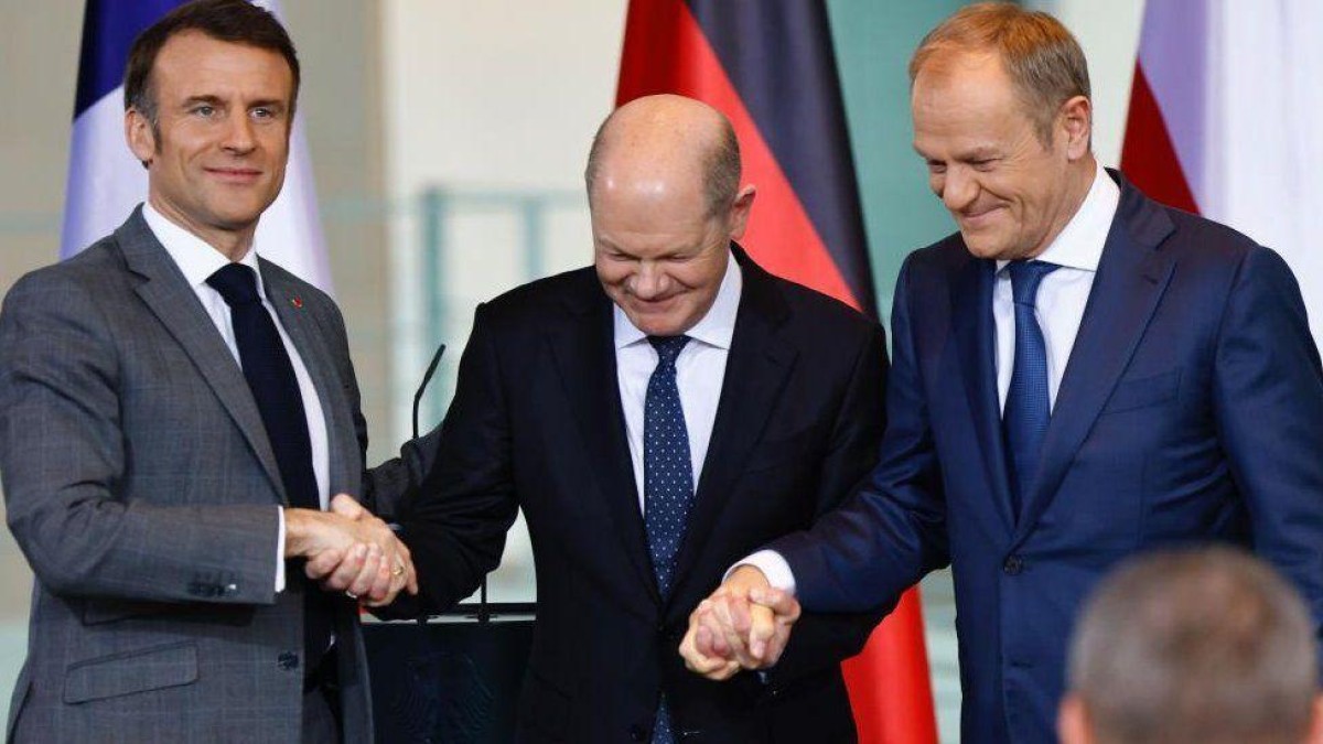 Tusk e o presidente polonês, Andrzej Duda, tiveram encontro no início deste mês com o presidente dos EUA, Joe Biden, na Casa Branca -  (crédito: EPA-EFE/JAKUB SZYMCZUK/KPRP)
