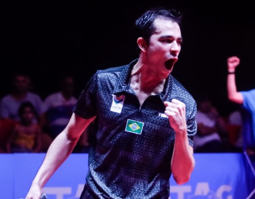 Calderano bate chinês bicampeão mundial e vai à final de WTT Champions -  (crédito: EBC)