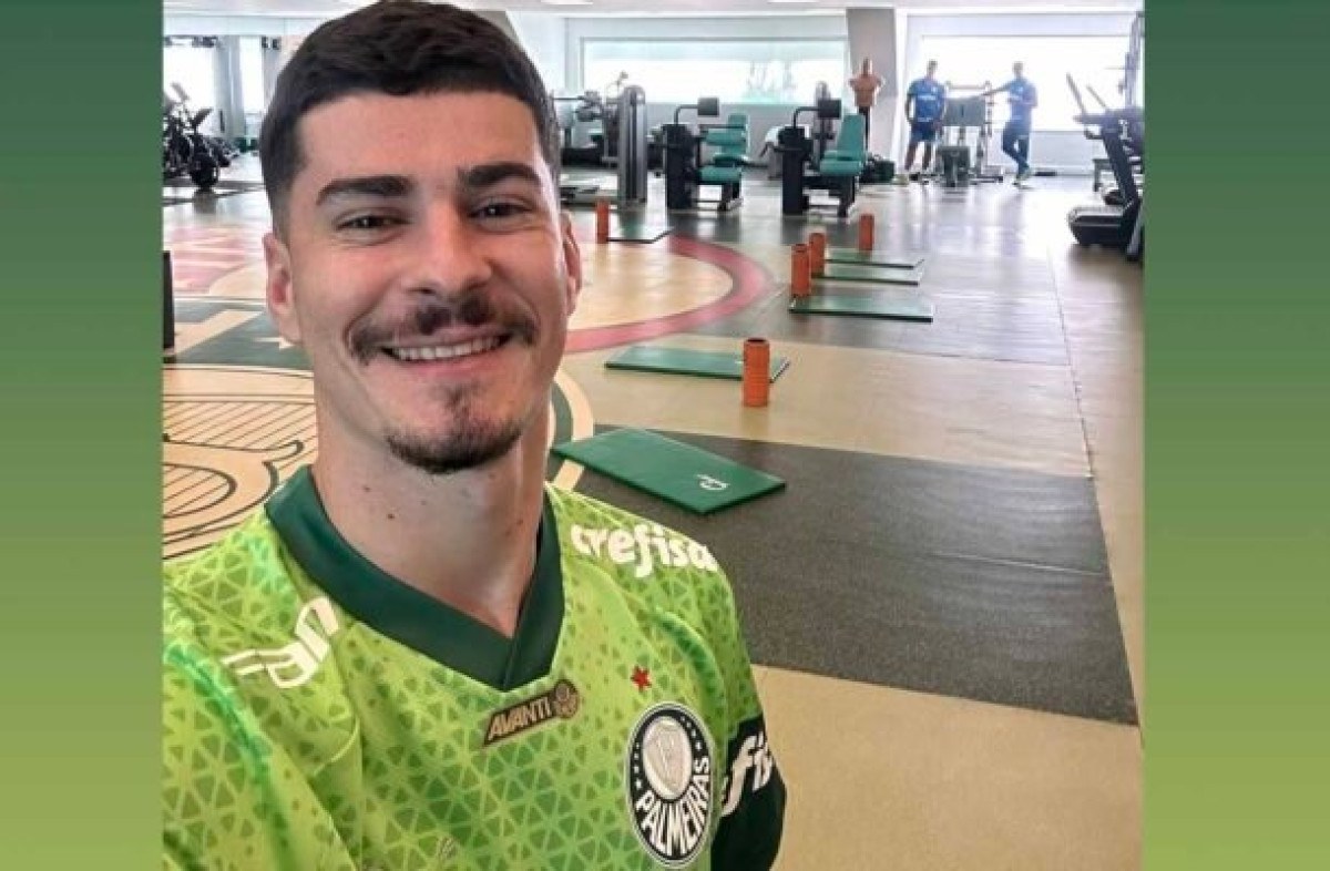 Rômulo faz o seu primeiro treino no Palmeiras