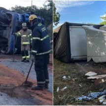 Sábado de Aleluia é marcado por acidentes em rodovias no Norte de Minas - CBMMG / Divulgação