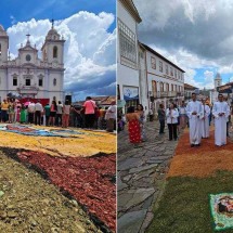 Ruas de Diamantina ganham beleza dos tapetes na Procissão de Páscoa - Paulo Donizete/divulgação