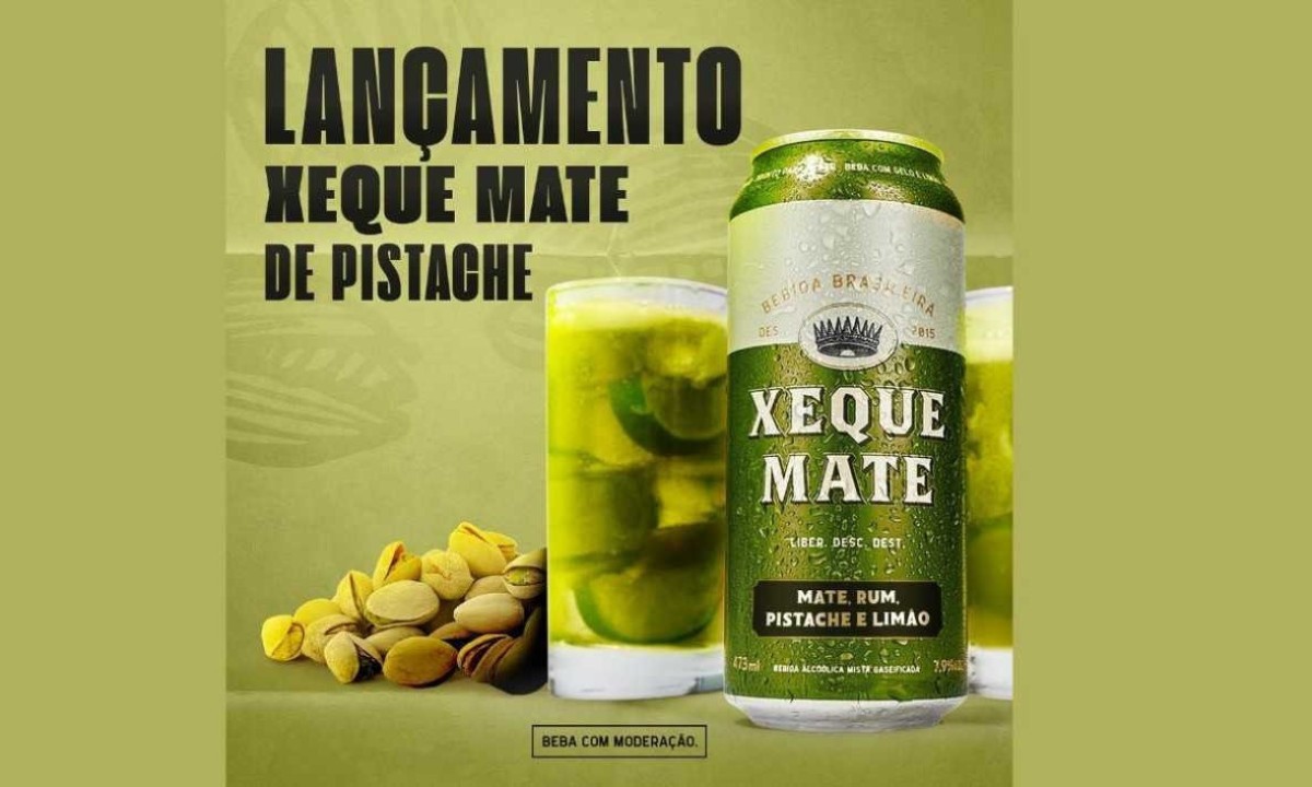 Novo sabor de Xeque Mate é pegadinha do dia da mentira -  (crédito: Reprodução / Instagram /  Xeque Mate bebidas)