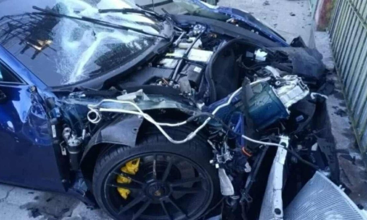 O acidente aconteceu na madrugada de 31 de mar&ccedil;o na Avenida Salim Farah Maluf, na Regi&atilde;o do Tatuap&eacute;, na Zona Leste de S&atilde;o Paulo  -  (crédito: Pol&iacute;cia Civil de SO/ Divulga&ccedil;&atilde;o )