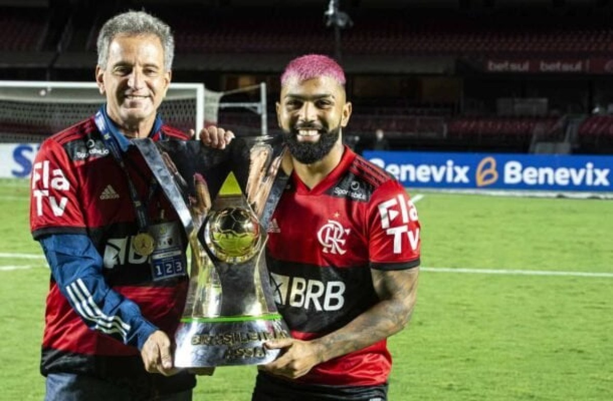 Landim fala novamente da renovação de Gabigol no Flamengo: ‘Não seremos reféns’