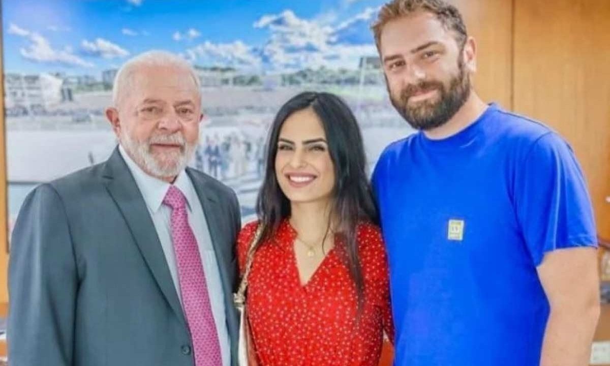 Lula, a médica Natália Schincariol e Lulinha -  (crédito: Reprodução/Instagram)