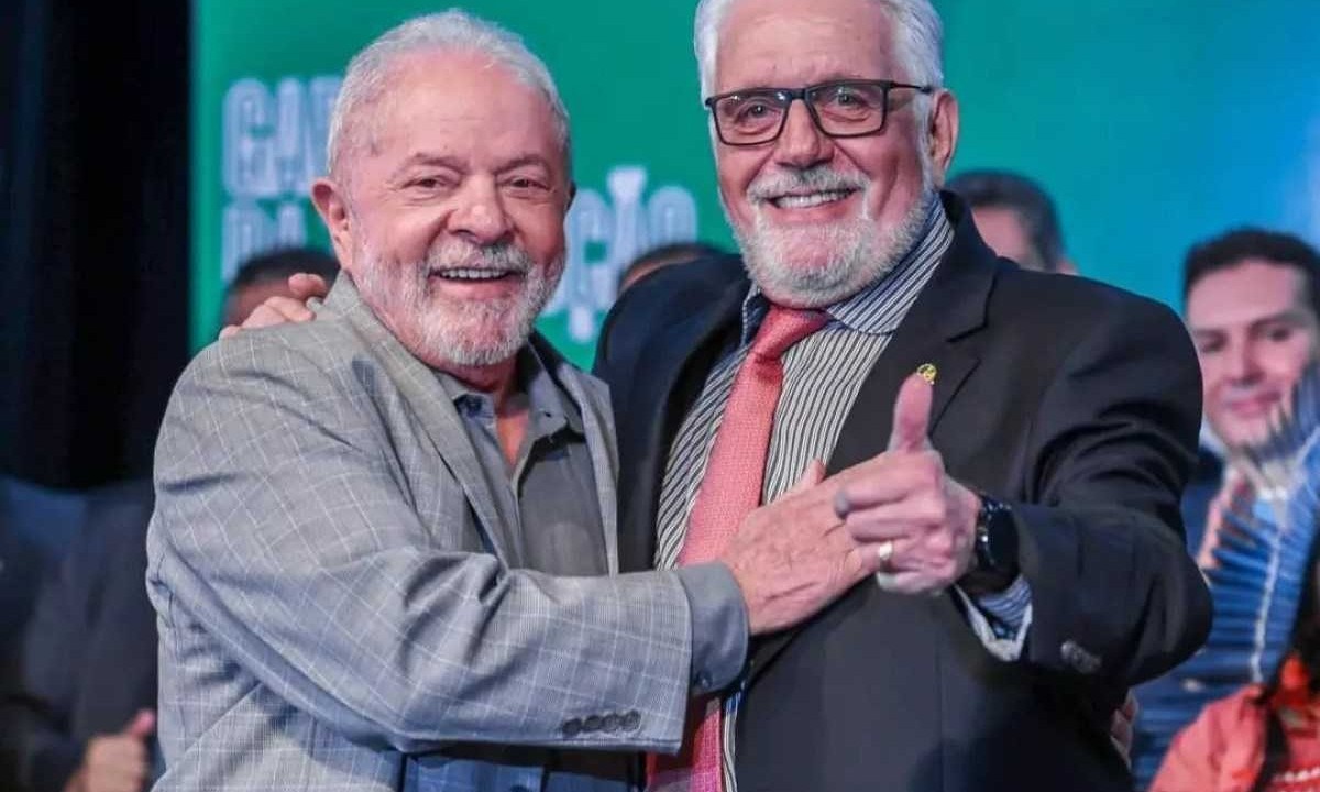 Presidente Lula da Silva e Jaques Wagner (BA). -  (crédito: Reprodução/PT)