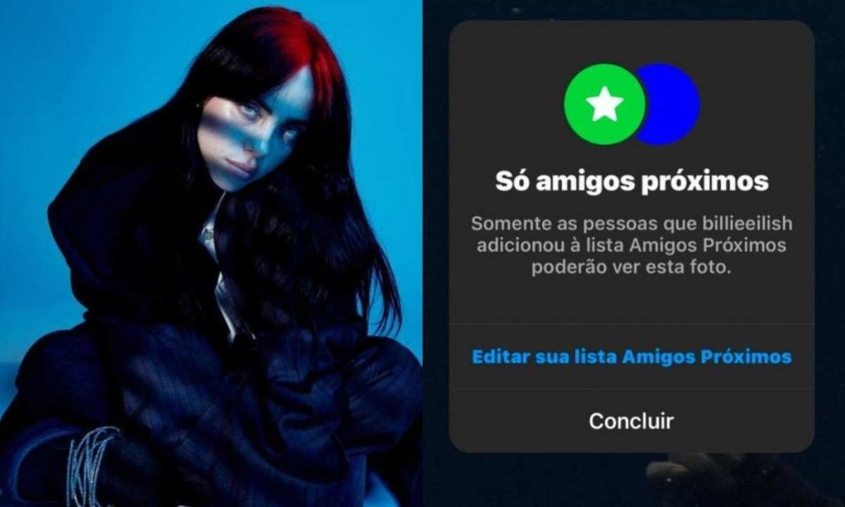 Artista adicionou todos os seus seguidores na lista de 'Melhores Amigos’ do Instagram -  (crédito: Reprodução/Redes Sociais)