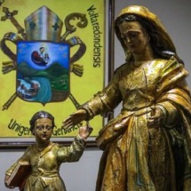 Peça sacra furtada há 17 anos encontrada em Minas é devolvida ao RJ -  Divulgação/ Diocese de Barra de Piraí 