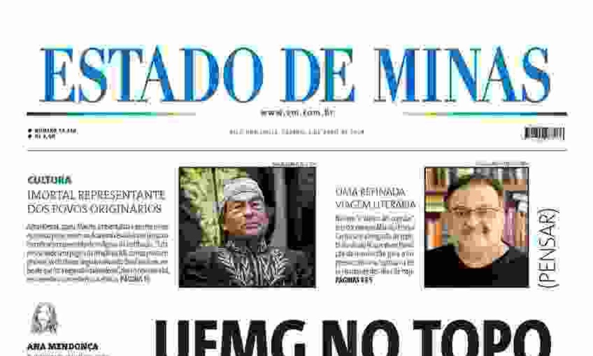 Confira a capa do Estado de Minas do dia 06/04/2024 -  (crédito: Estado de Minas)