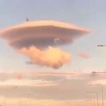 Nuvem "disco voador" chama atenção no Rio de Janeiro; veja vídeo - Reprodução/X/@climatempo
