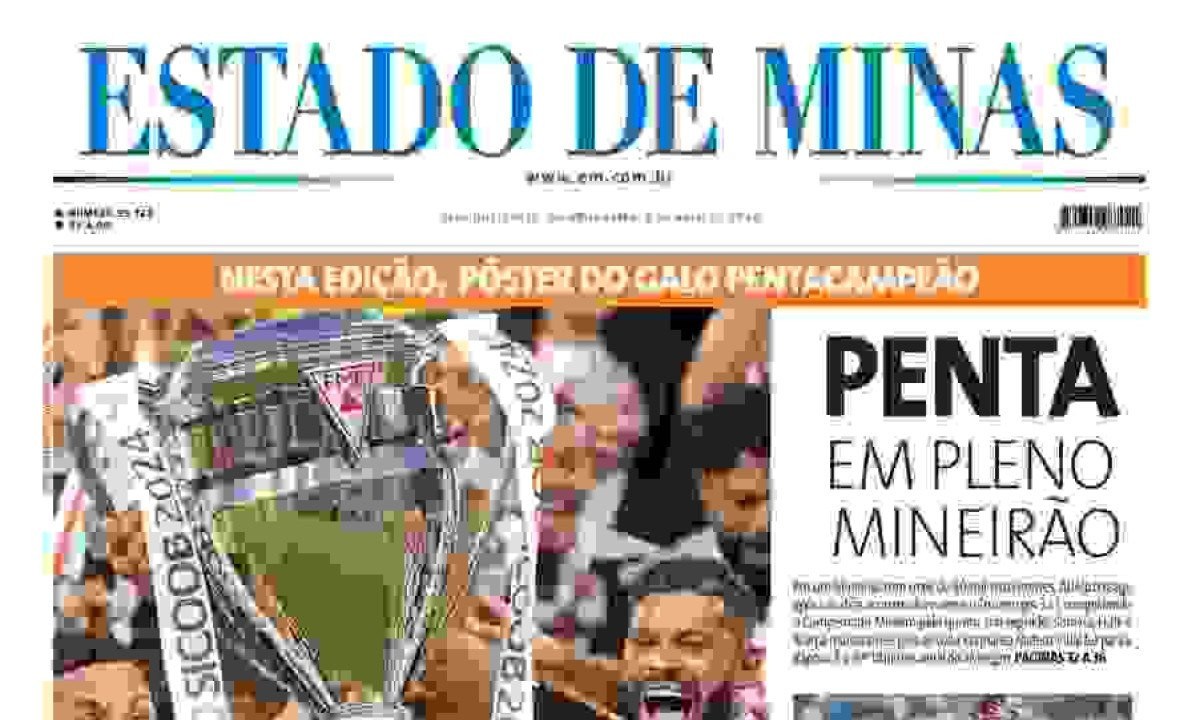 Capa do Estado de Minas -  (crédito: Estado de Minas)