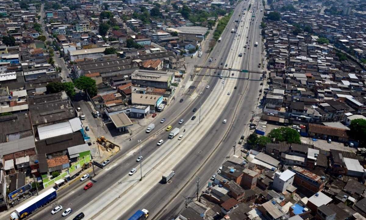 Rio desestimula uso de carro na maior via expressa do pais -  (crédito: Prefeitura do Rio)