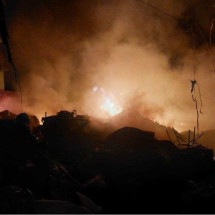 Rojão provoca incêndio em galpão no Sul de Minas depois de jogo - Corpo de Bombeiros/Divulgação