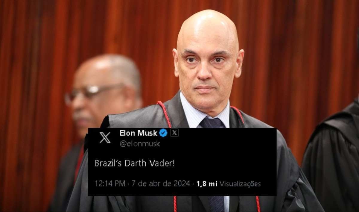 Musk chama Moraes de Darth Vader e declara: ‘As pessoas se importam com a verdade’