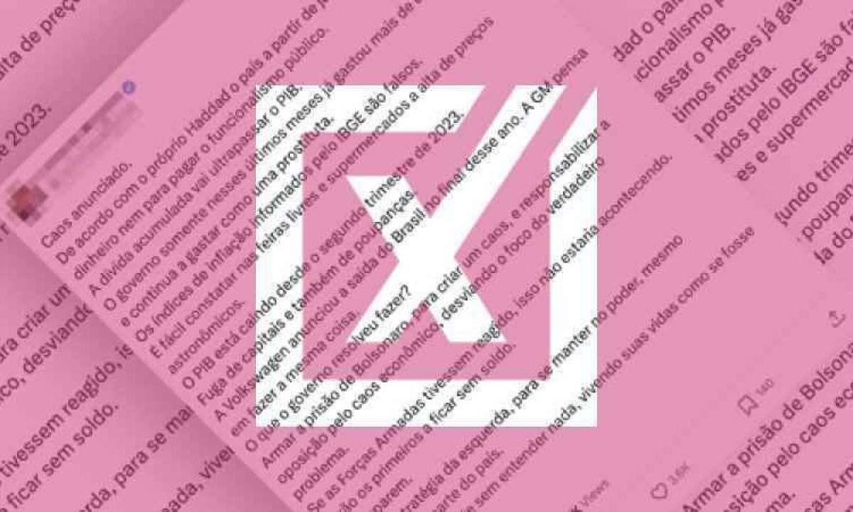Não foi encontrado nenhum registro dessa fala e o ministério confirmou que Haddad nunca fez tal afirmação -  (crédito: Projeto Comprova)