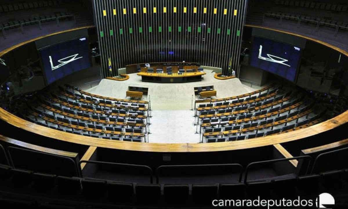 Plenário Câmara dos Deputados -  (crédito: CÂMARA DOS DEPUTADOS/REPRODUÇÃO)