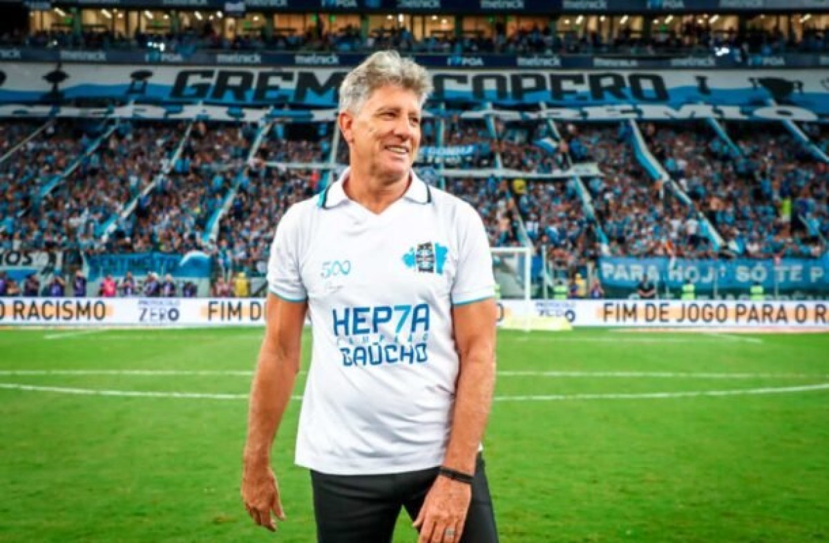 Renato Portaluppi vai atingir marca expressiva como treinador do Grêmio