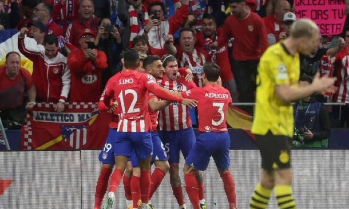 Com gol brasileiro, Atlético de Madrid vence Borussia nas quartas da Champions -  (crédito: No Ataque Internacional)