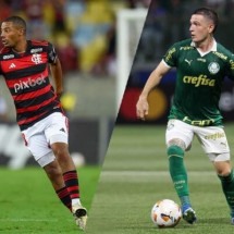 Veja a lista de estrangeiros que vão jogar o Brasileirão pela primeira vez - Marcelo Cortes / Flamengo; Cesar Greco/Palmeiras