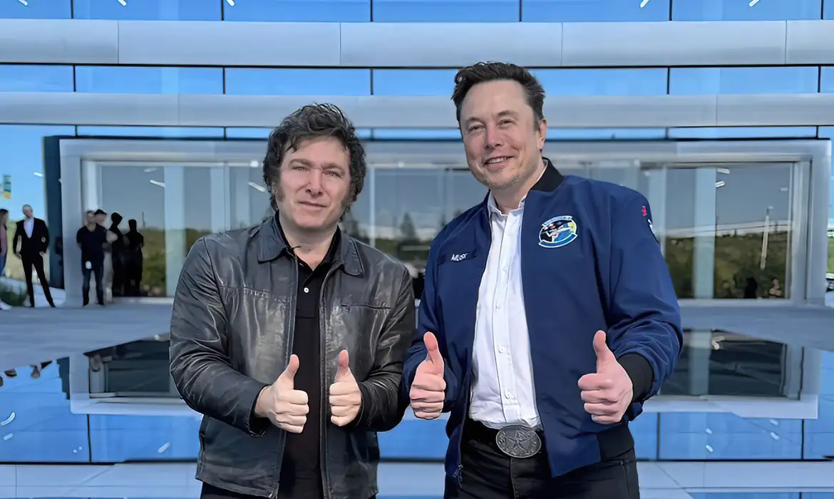 Milei oferece ajuda a Musk em conflito judicial da rede X no Brasil  -  (crédito: EBC)