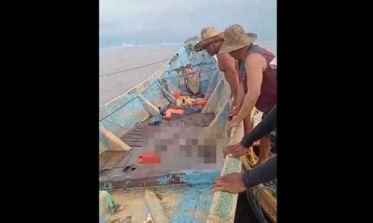 Pescadores encontram corpos em barco à deriva no Pará
 -  (crédito: Redes sociais/ reprodução)